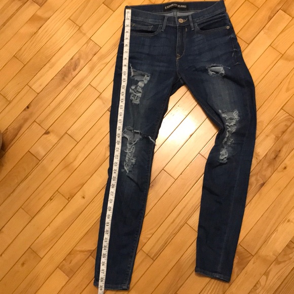 Express ripped dark wash jeans - Picture 3 of 5